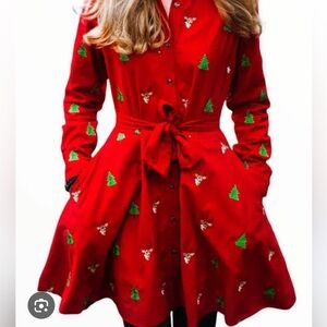 Kiel James Patrick flannel Christmas dress
